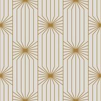 modèle sans couture art déco vintage. formes d'or géométriques d'art en ligne. illustration vectorielle d'ornements modernes. arrière-plan élégant rétro gatsby pour tissu, papier peint ou emballage vecteur