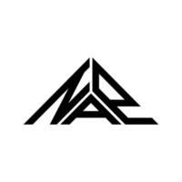 conception créative de logo de lettre de sieste avec graphique vectoriel, logo simple et moderne de sieste en forme de triangle. vecteur