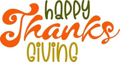 joyeux thanksgiving typographie lettrage design vecteur