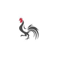 création d'icône logo coq vecteur