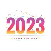 carte de voeux bonne année 2023 fond de célébration vecteur