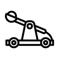 conception d'icône de catapulte vecteur