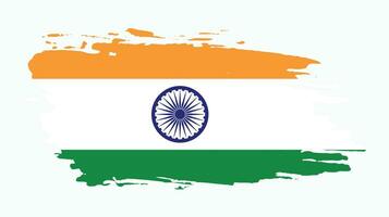 vecteur de drapeau indien de peinture à la main professionnelle