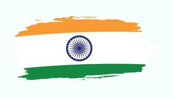 vecteur de drapeau grunge inde