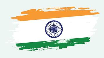 drapeau grungy indien vecteur