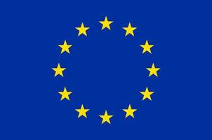 drapeau de l'union européenne. symbole du jour de l'indépendance, match de football souvenir, langue des boutons, icône. vecteur