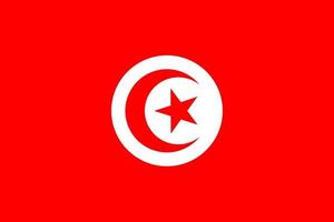 drapeau de la tunisie. symbole du jour de l'indépendance, match de football souvenir, langue des boutons, icône. vecteur