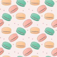 modèle avec des macarons colorés vecteur