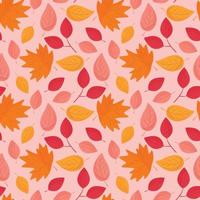 motif de feuilles d'automne vecteur