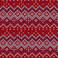 modèle de tricot traditionnel pour pull moche vecteur