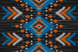 bel art de motif tribal ethnique. modèle sans couture ikat ethnique. style américain et mexicain. vecteur