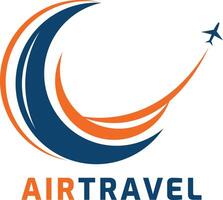 création de logo de voyage. signe créatif d'aventure d'agence de voyage. vecteur