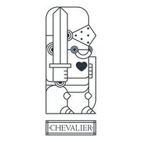 chevalier dragon fantastique avec bouclier et épée vecteur