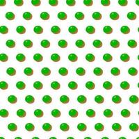 modèle sans couture dans un style rétro avec des ballons verts de pattern.new an dot sur un fond blanc. vecteur