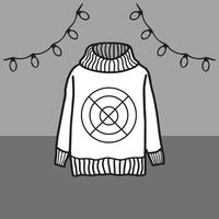 illustration d'une chemise hygge spécifique à la saison vecteur