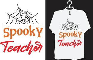 conception de t-shirt d'halloween vecteur