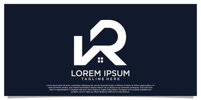 lettre r logo design concept simple vecteur premium partie 2
