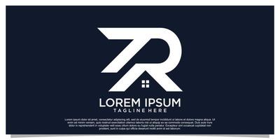 lettre r logo design concept simple vecteur premium partie 1
