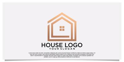 conception de logo maison concept simple vecteur premium partie 1