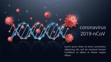 modèle de bannière scientifique coronavirus vecteur