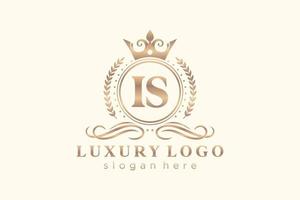 initial est le modèle de logo de luxe royal de lettre dans l'art vectoriel pour le restaurant, la royauté, la boutique, le café, l'hôtel, l'héraldique, les bijoux, la mode et d'autres illustrations vectorielles.