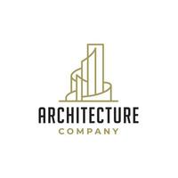 architecture ville bâtiment immobilier appartement création de logo vecteur