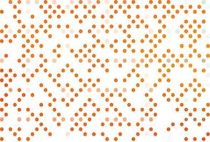 modèle vectoriel orange clair avec des cercles.