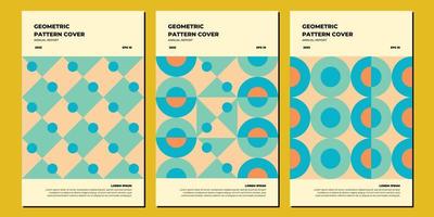rapport d'entreprise couverture abstraite illustration géométrique conception mise en page bundle.notebook étiquettes, livre de marque. eps10 vecteur