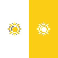 illustration de logo de concept de soleil créatif vecteur