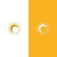 illustration de logo de concept de soleil créatif vecteur