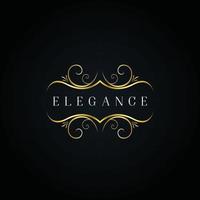 luxe élégant ornement logo style signe symbole icône vecteur