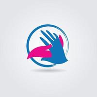 serrer la main social charité coopération logo signe symbole icône vecteur