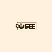 étiquette de café , insigne de café , création de logo de café vecteur