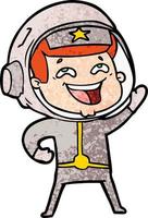 personnage de vecteur astronaute homme en style cartoon