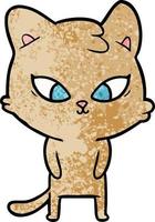 personnage de chat de vecteur en style cartoon