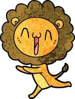 lion de vecteur en style cartoon