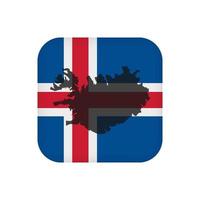 drapeau islandais, couleurs officielles. illustration vectorielle. vecteur