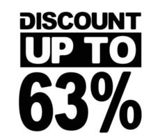 offre de vente discount design jusqu'à 63 pour cent vecteur