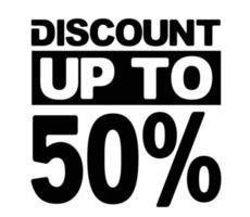 offre de vente discount design jusqu'à 50 pour cent vecteur