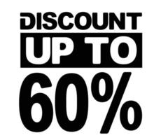 offre de vente discount design jusqu'à 60 pour cent vecteur