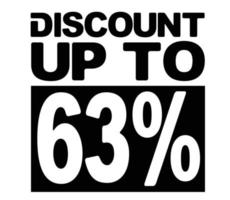 offre de vente discount design jusqu'à 63 pour cent vecteur