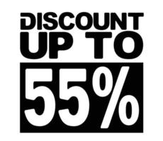 offre de vente discount design jusqu'à 55 pour cent vecteur