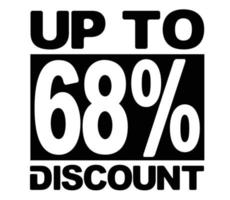 offre de vente discount design 68 pour cent vecteur