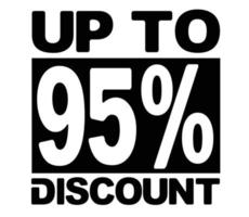 offre de vente discount design 95 pour cent vecteur