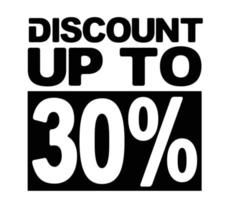 offre de vente discount design 30 pour cent vecteur