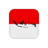 drapeau indonésien, couleurs officielles. illustration vectorielle. vecteur