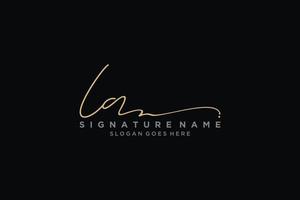 initial ia lettre signature logo modèle design élégant logo signe symbole modèle vecteur icône