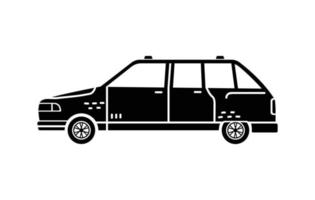 illustration vectorielle dessinée à la main d'une voiture. véhicules personnels. vecteur