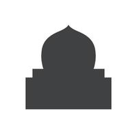 icône de vecteur de fenêtre de mosquée
