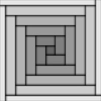 fond abstrait avec spirale carrée et ombre vecteur